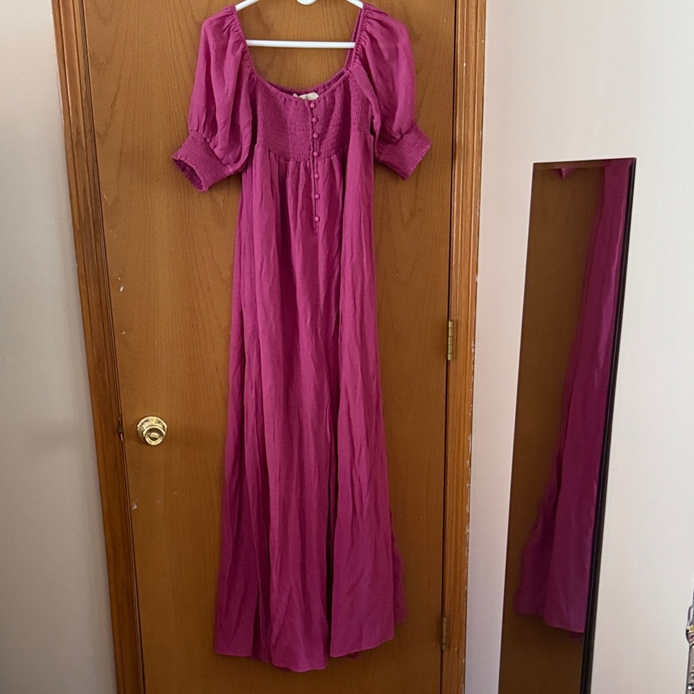 Chic Magenta Maxi Dress